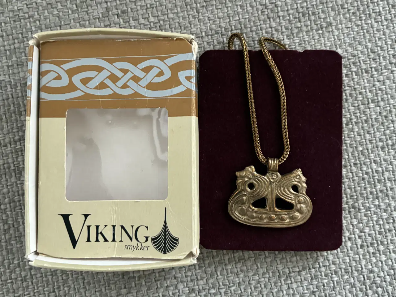 Billede 3 - NYT Vikingesmykke, halskæde i bronze - Vikingeskib
