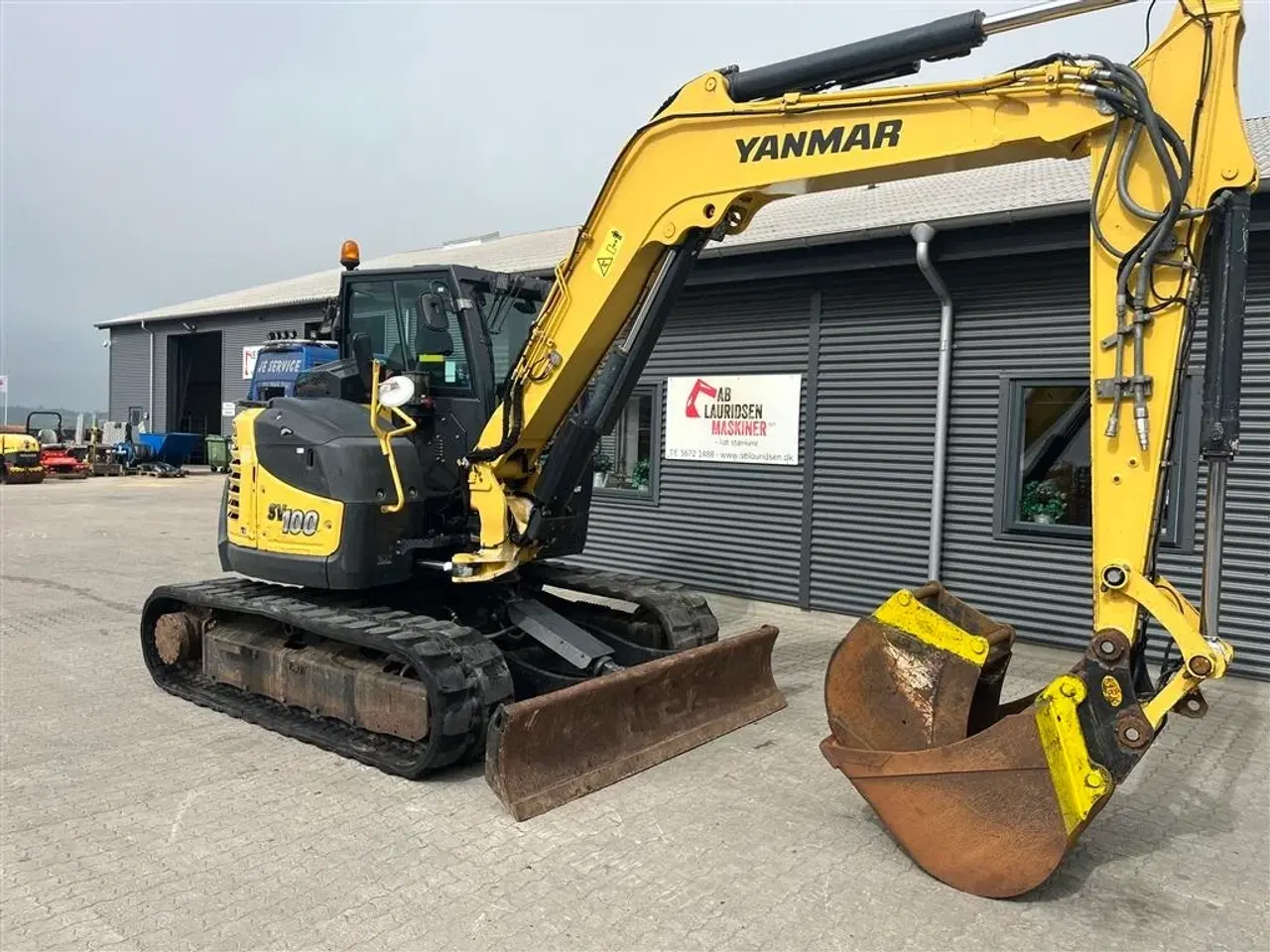 Billede 2 - Yanmar SV100 2A Centralsmørring og hydraulisk hurtigskifte.