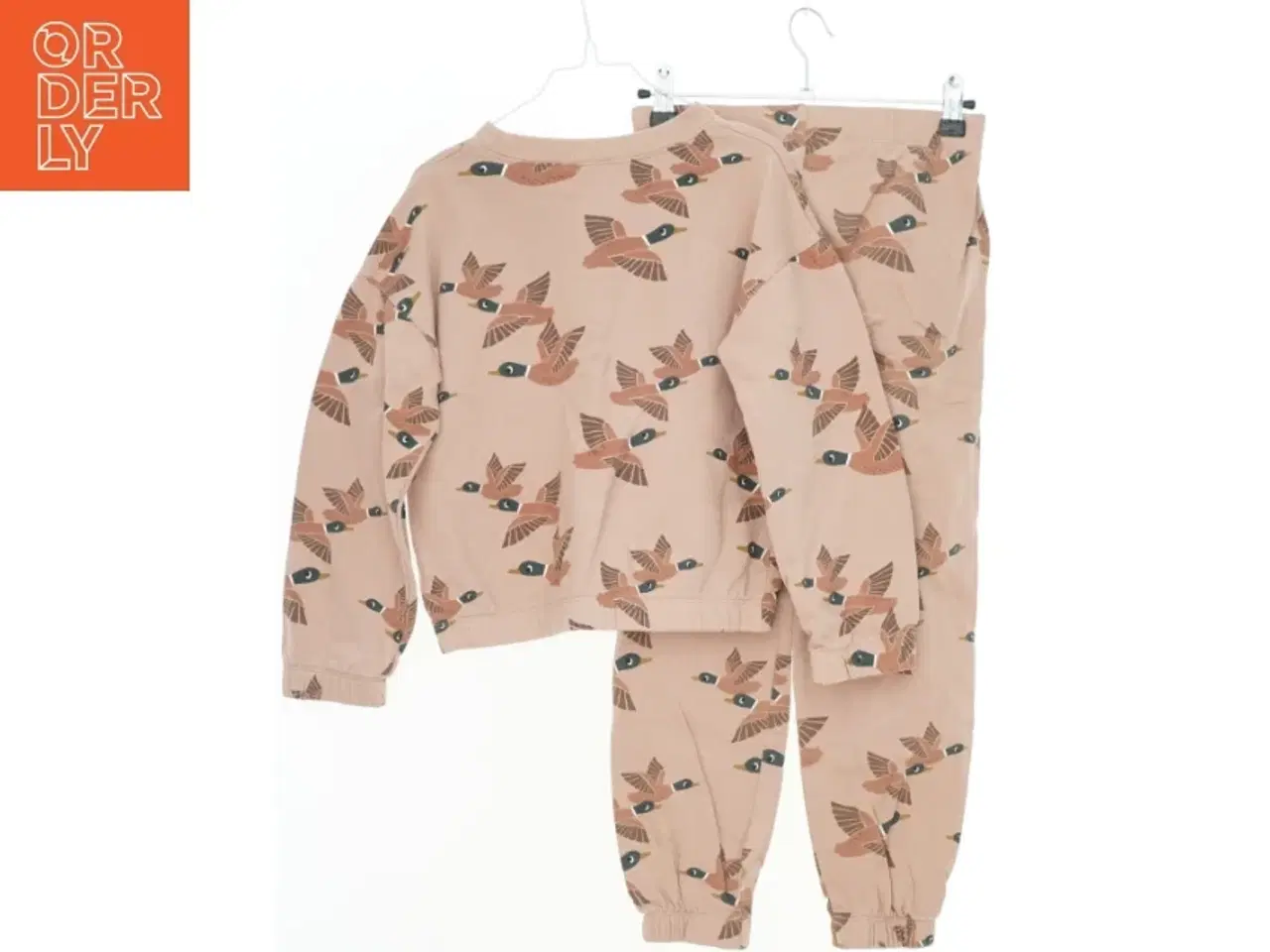 Billede 2 - Børne sweatshæt og bukser med fuglemønster fra H&M (str. 134)