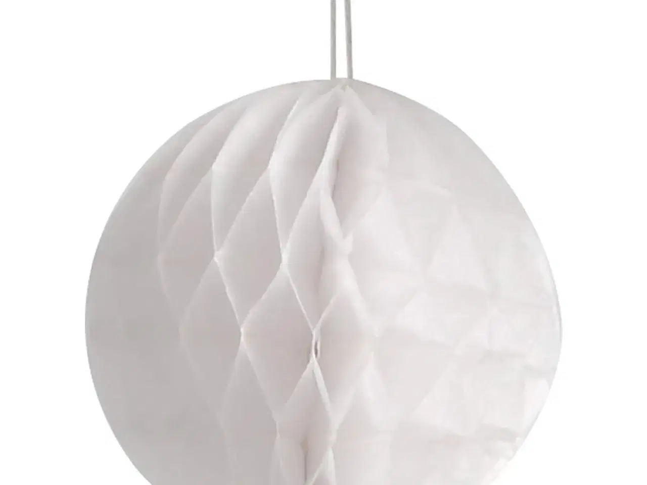 Billede 1 - Harmonikakugler, diam. 8 cm, hvid, 10stk./ 1 pk.