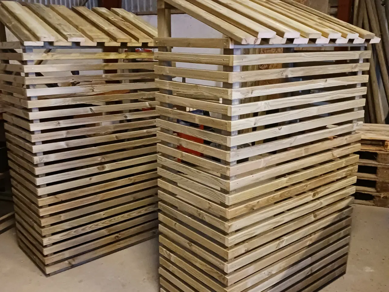 Billede 2 - Brændeskur