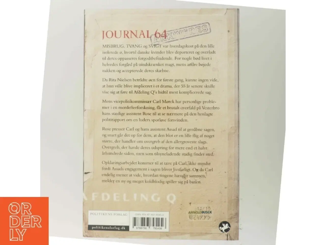 Billede 3 - Journal 64 : krimithriller af Jussi Adler-Olsen (Bog)