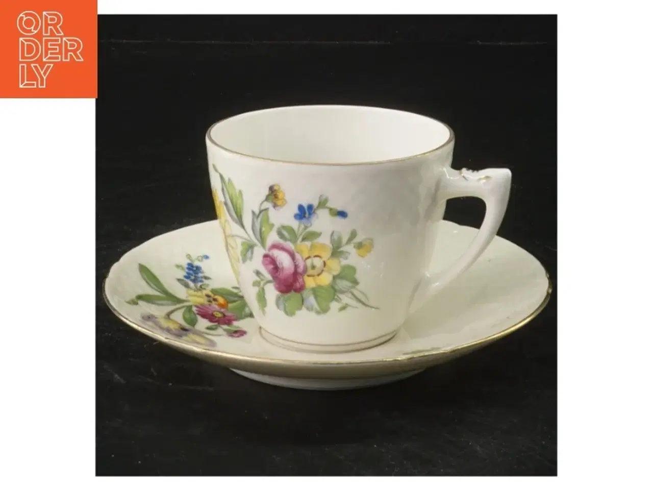 Billede 1 - B&G Saksisk blomst kaffekop 102 (str. Ø 13,5&6x9,5 cm)
