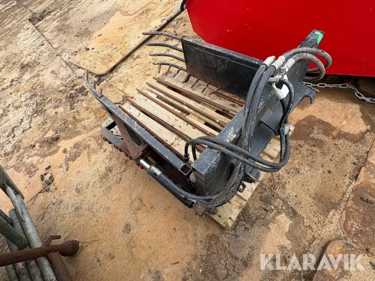 Billede 10 - Halmudlægger og halmopsamler Schäffer 2 redskaber