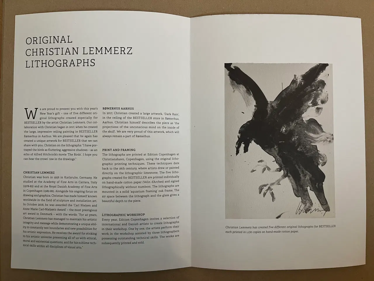 Billede 4 - Christian Lemmerz litografi - Crows