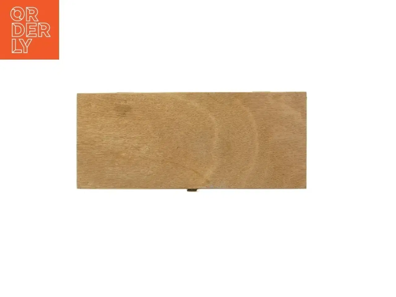 Billede 6 - Trææske med signatur og tekst fra Tina Jacobsen (str. 27x12 cm)