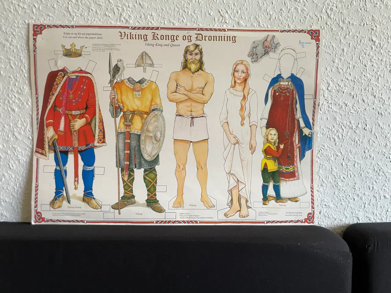 Billede 1 - Påklædningsdukker, Viking Konge og Dronning