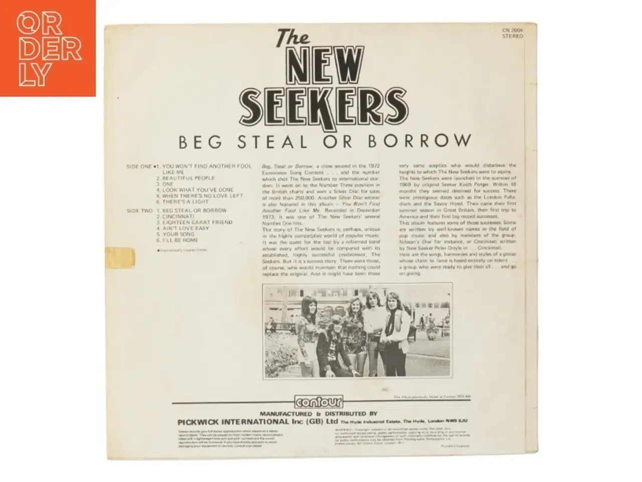 Billede 3 - The New Seekers: Beg, Steal or Borrow LP