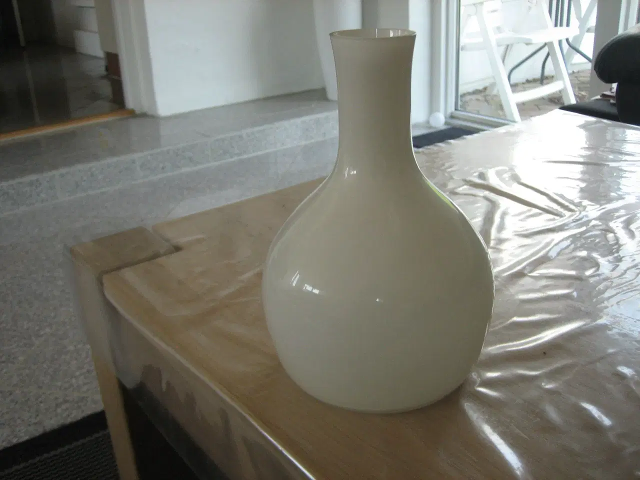 Billede 2 - Glas Vase I Hvid