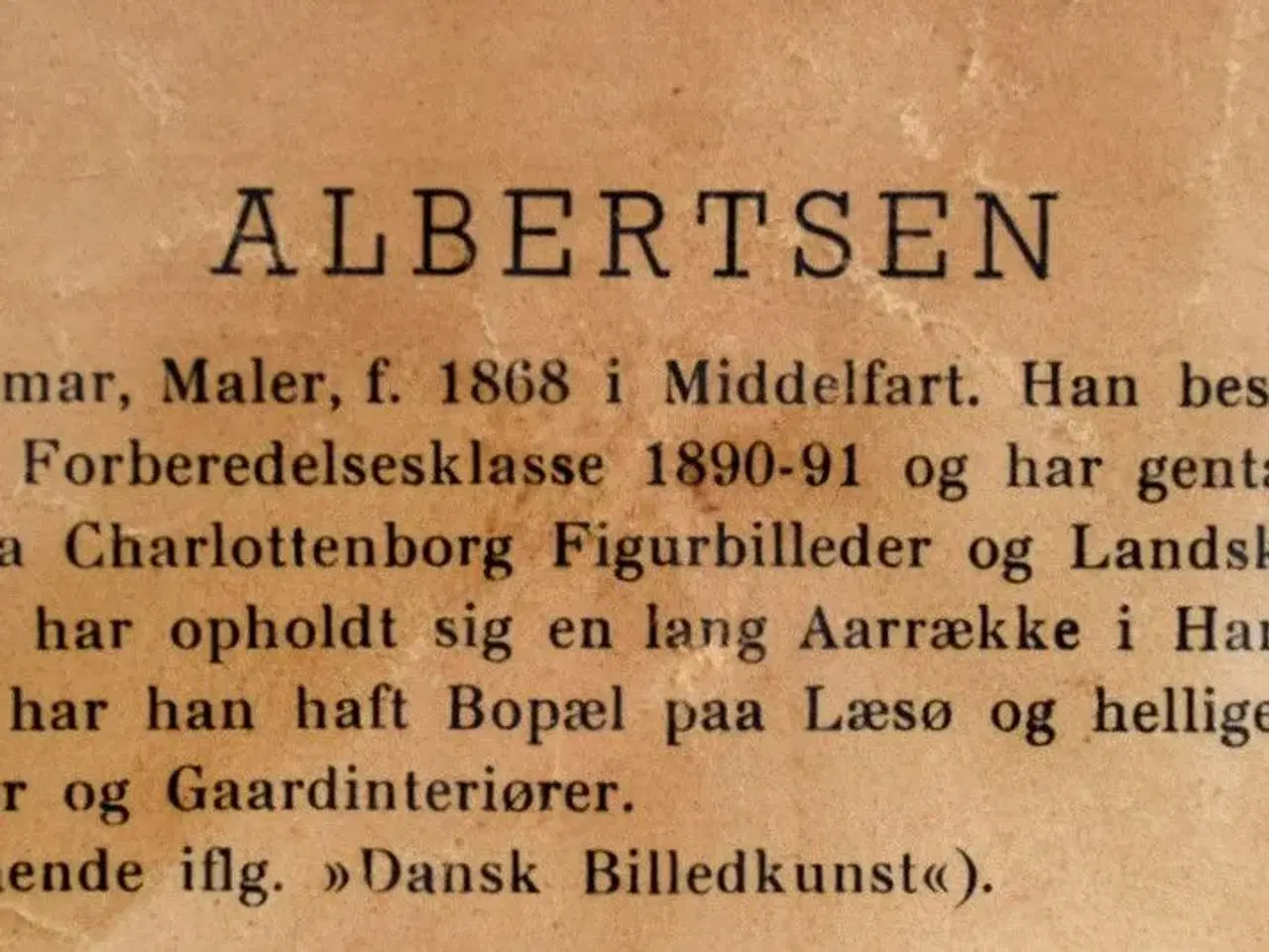 Billede 5 - Maleri af Valdemar Albertsen (1868-1954)