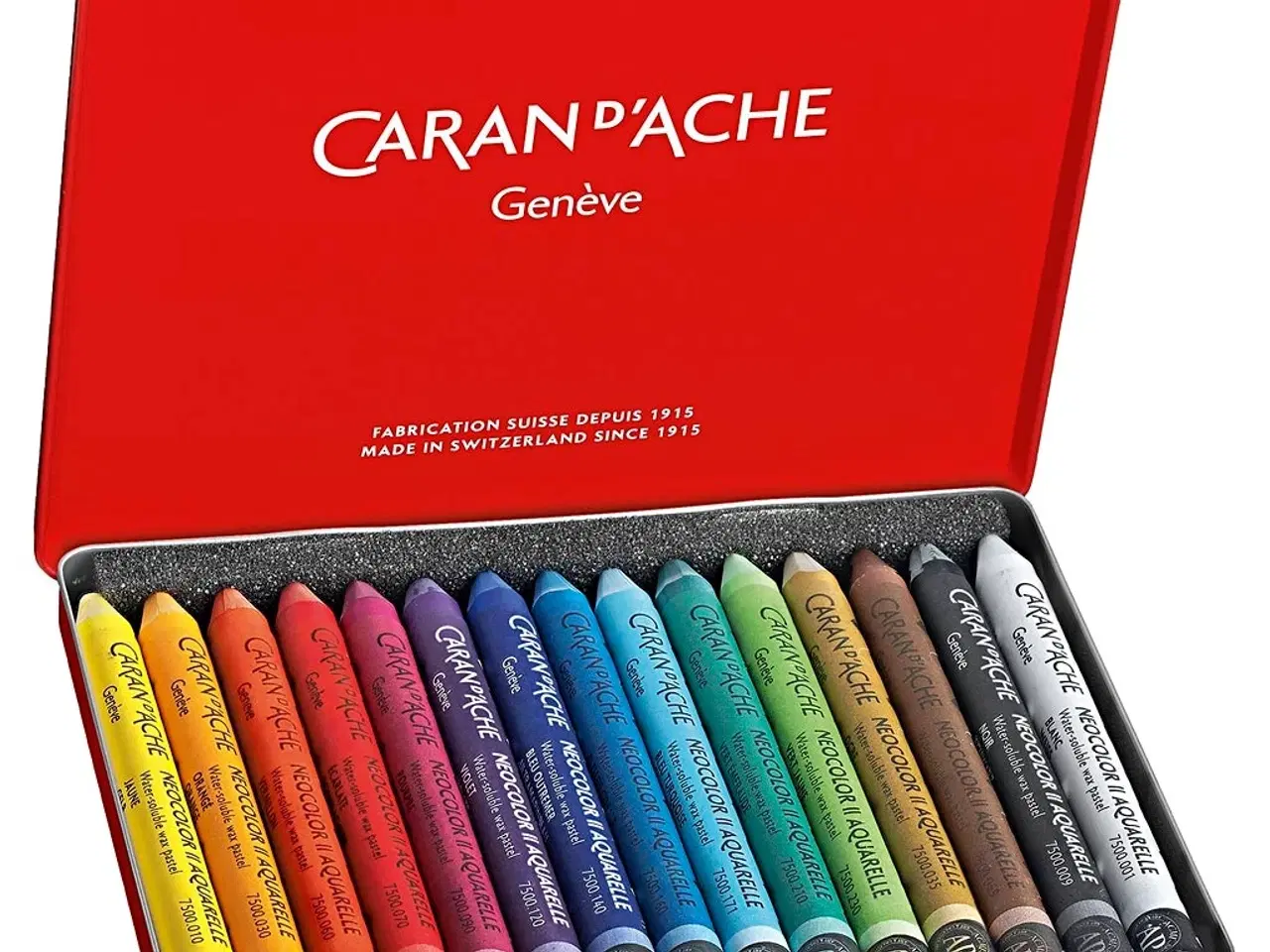 Billede 1 - CARAN D’ACHE Neocolor II Akvarel Vokspastel 15 stk.