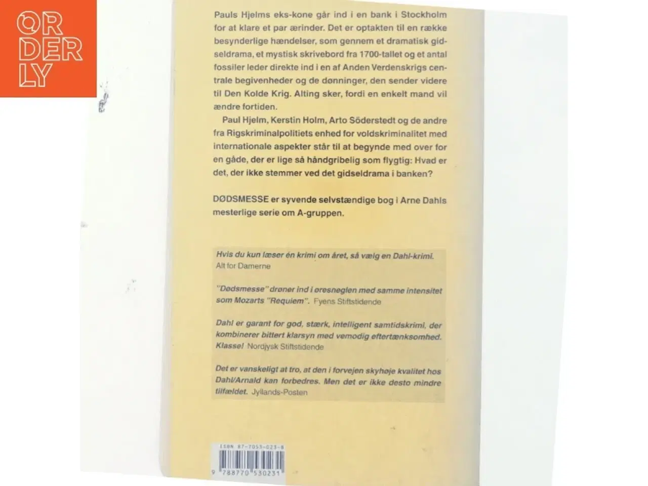 Billede 3 - Dødsmesse : kriminalroman af Arne Dahl (f. 1963) (Bog)