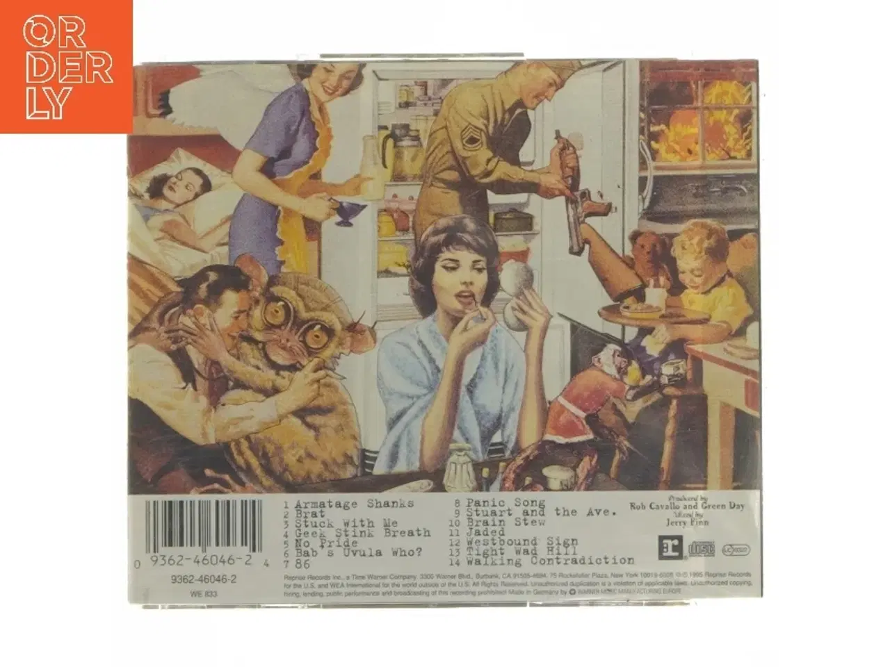 Billede 3 - Green Day CD - Insomniac (str. 12,5x14 cm)