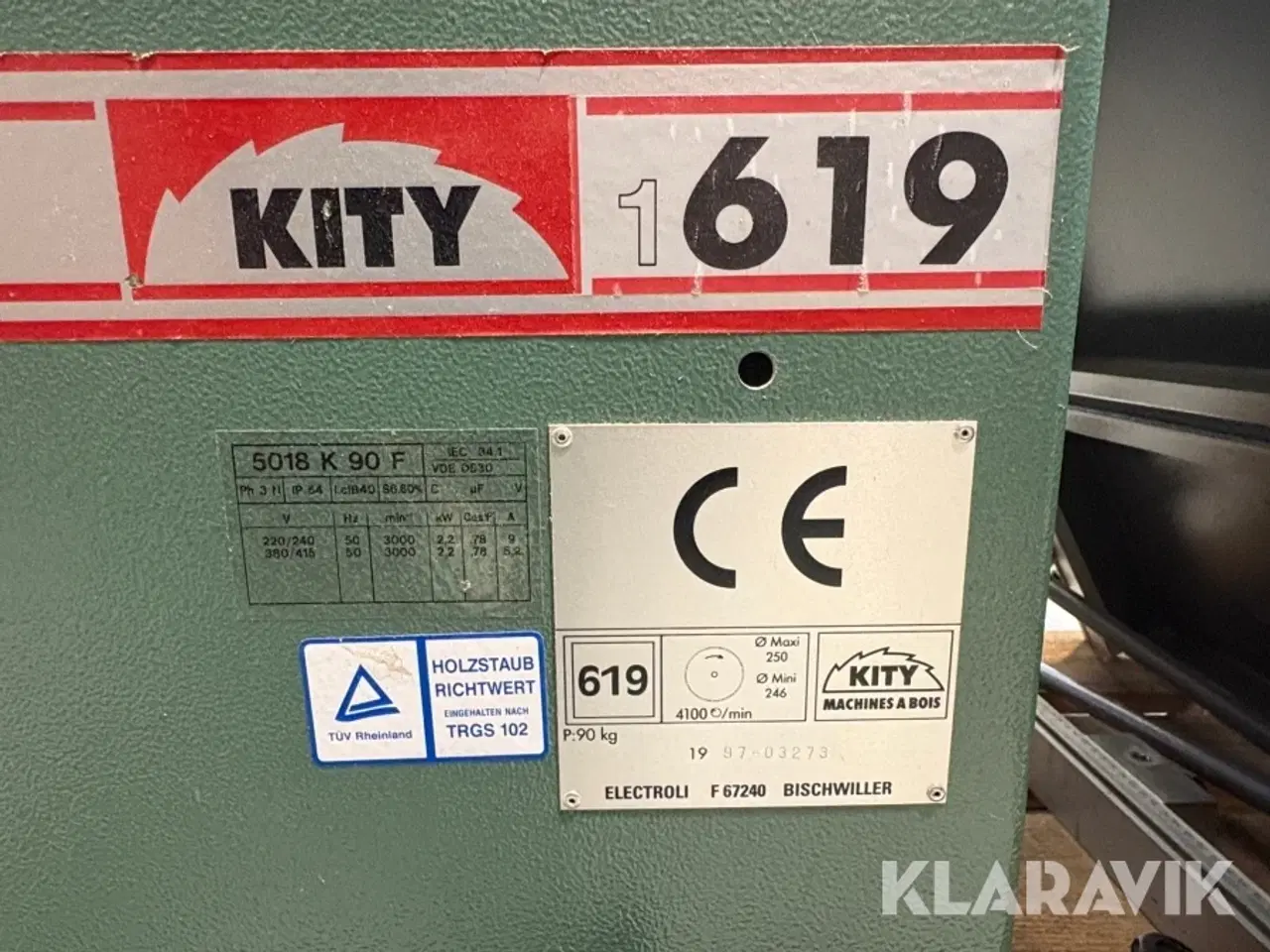 Billede 8 - Bord rundsav - komplet Kity 1619 med moderne elsikkerhed