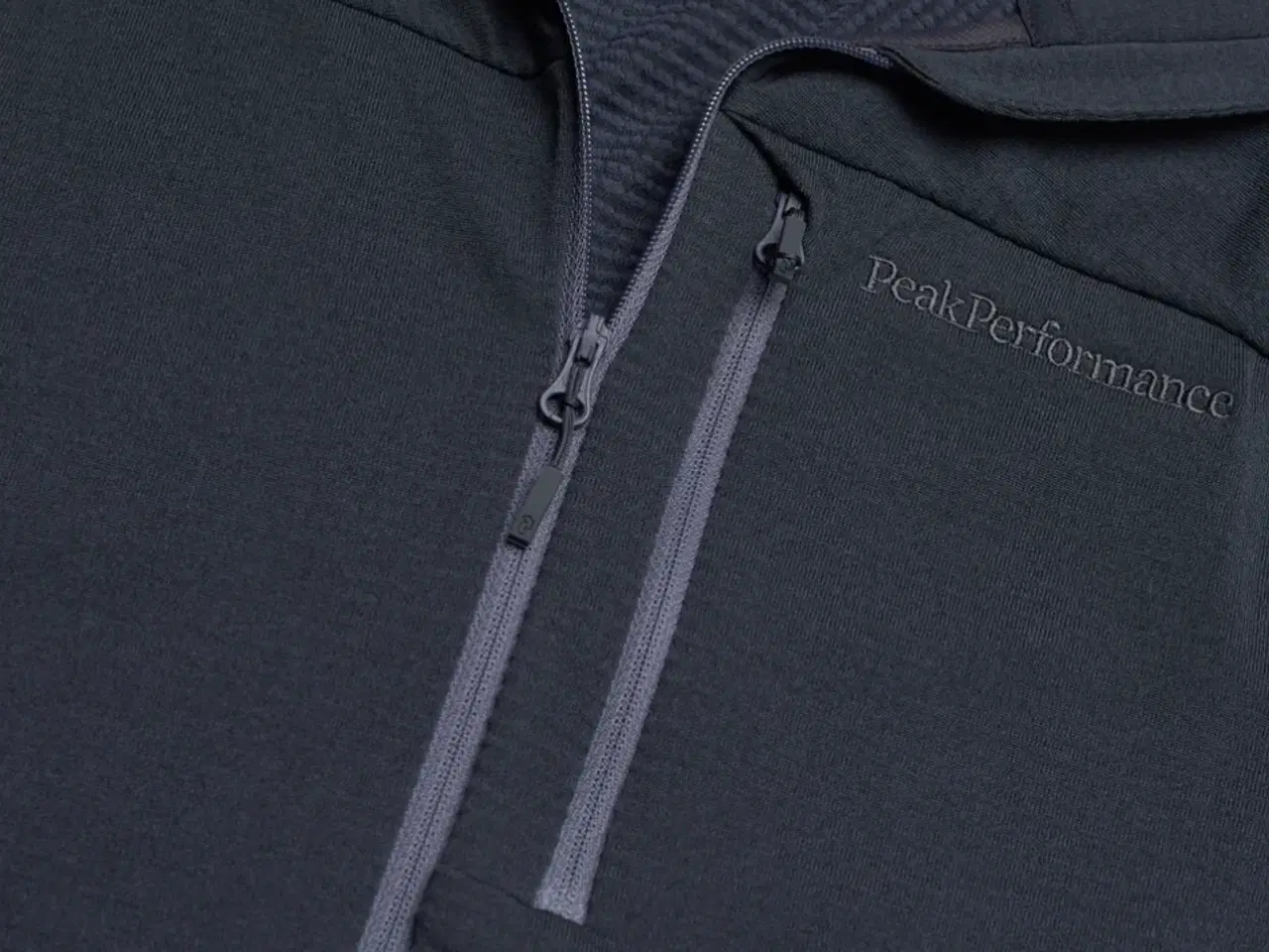 Billede 2 - Peak Performance Fleecetrøje M Light Zip Hood Blå