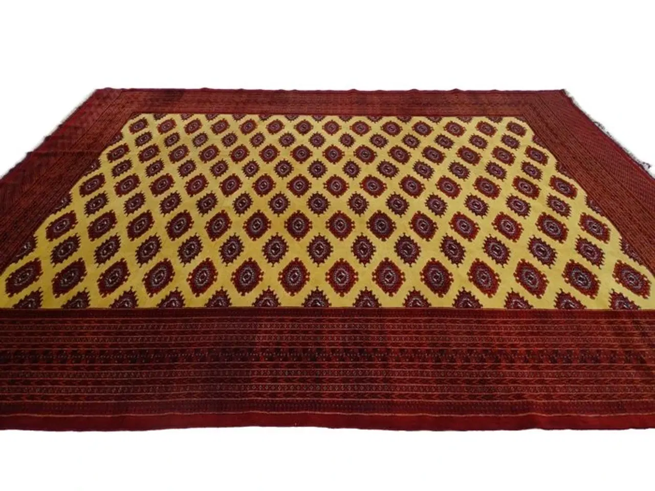 Billede 6 - Pakistansk håndknyttet Buchara tæppe - Certifikat