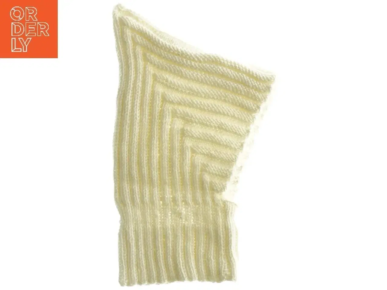 Billede 1 - Råhvid strikket tør babyhue 1-3 mdr.