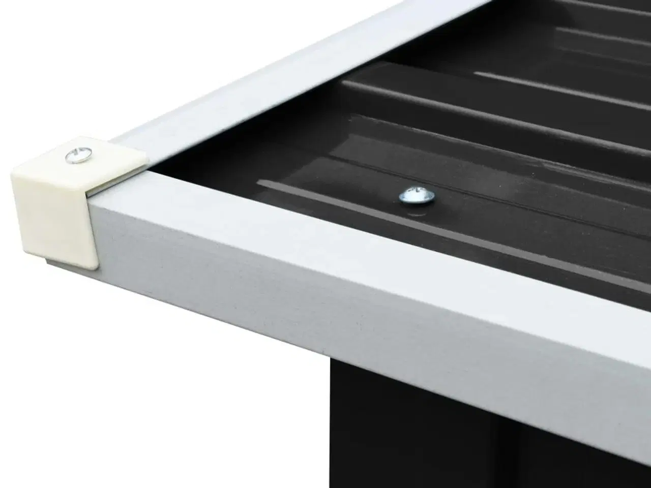 Billede 5 - Brændeskur 172 x 91 x 154 cm galvaniseret stål antracitgrå