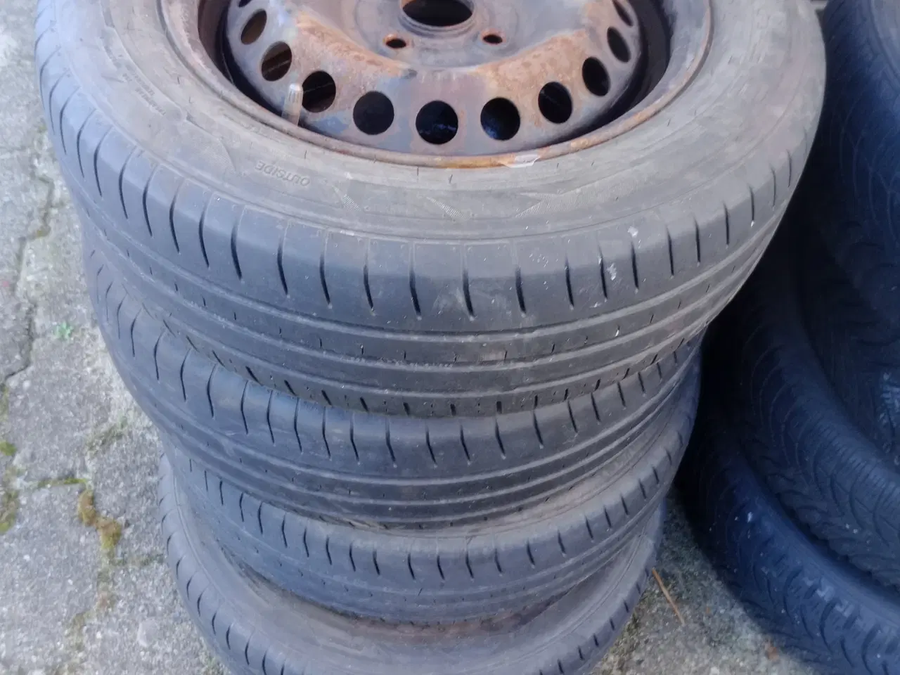 Billede 2 - 14" fælge + 15 "dæk