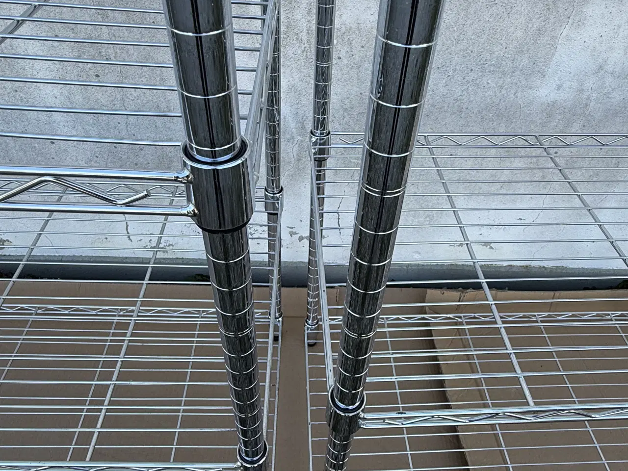 Billede 9 - 3 stk. VINDINGE Reol 6 hylder krom