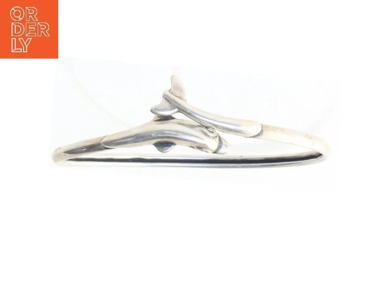 Billede 2 - Armring med delfiner (str. Ø 7 cm)