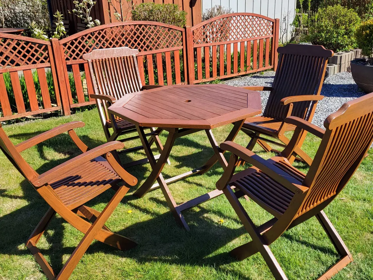 Billede 2 - Havemøbelsæt hårdt træ 