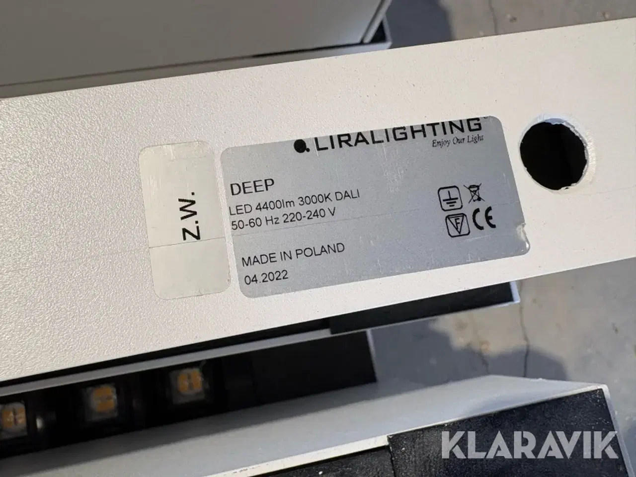 Billede 5 - LED-armaturer Liralighting Deep 3000K 4400 lumen 20 styk