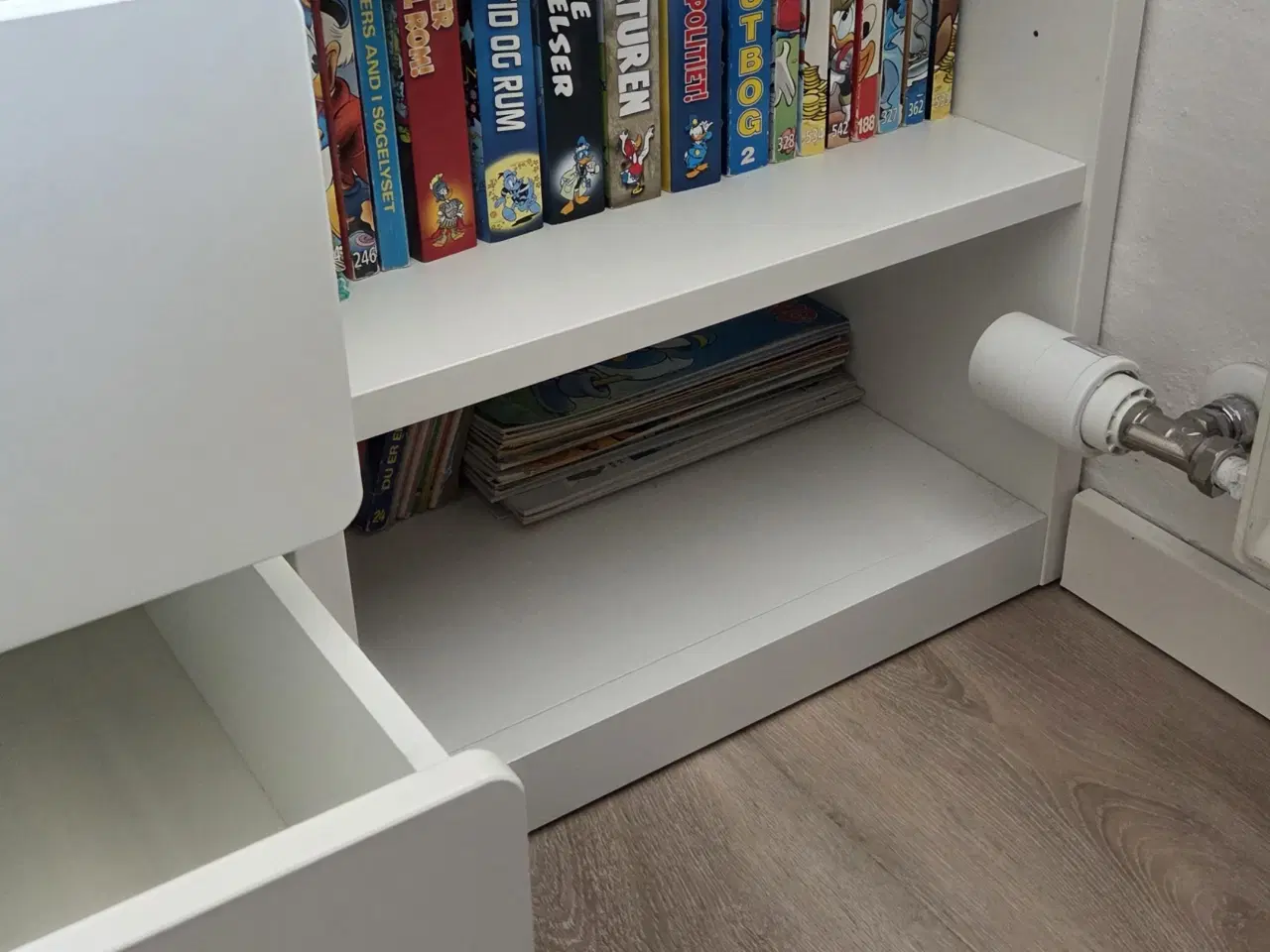 Billede 4 - Seng med opbevaring, hvid