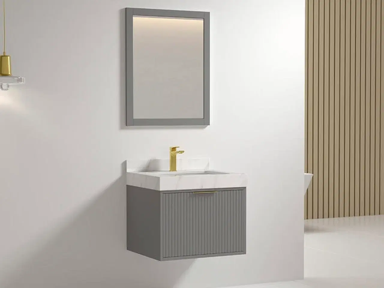 Billede 1 - Baderumsmøbel, Auburn, Grey, 60