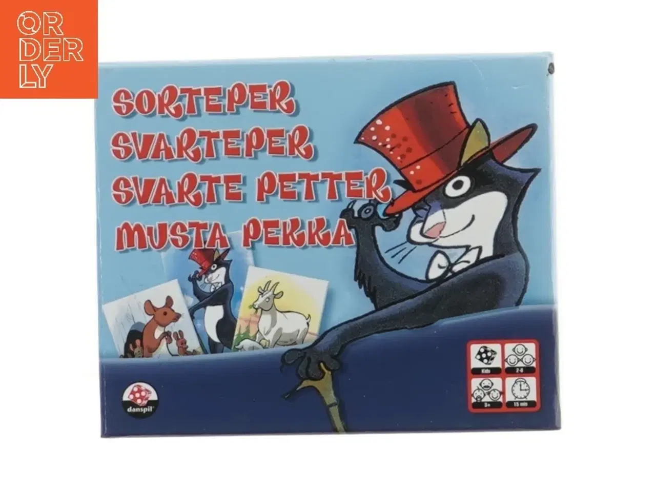 Billede 1 - Sorteper kortspil fra Danspil (str. 17,5x14 cm)