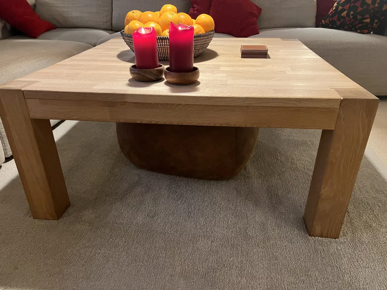Billede 2 - Sofabord i massiv egetræ