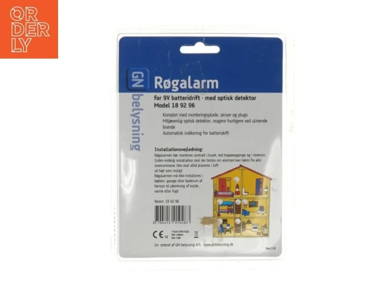 Billede 2 - Røgalarm model 18 92 96 fra GN belysning (str. Ø 10 cm)