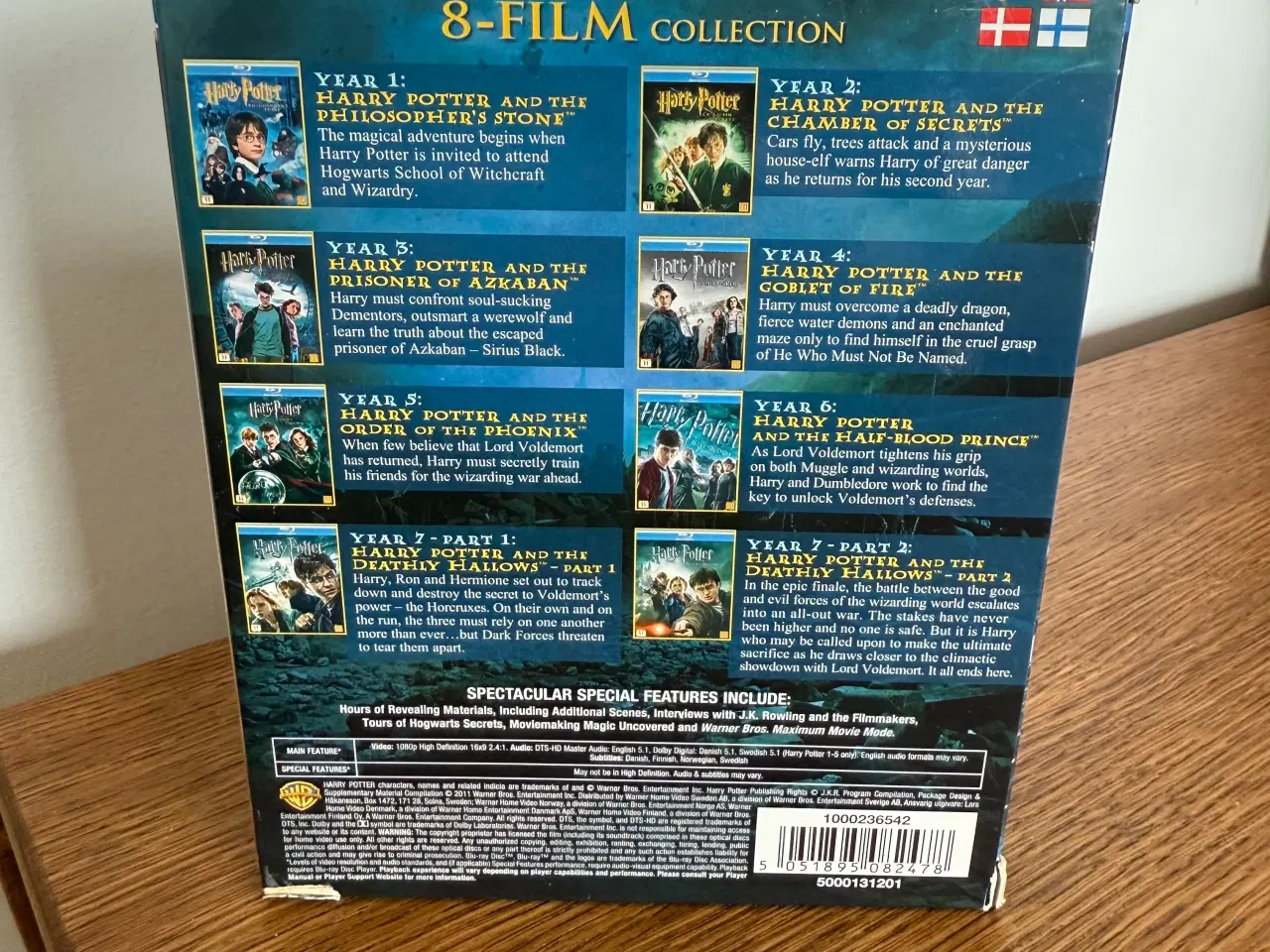 Billede 3 - Harry Potter Blu Ray 1-8 boks DK