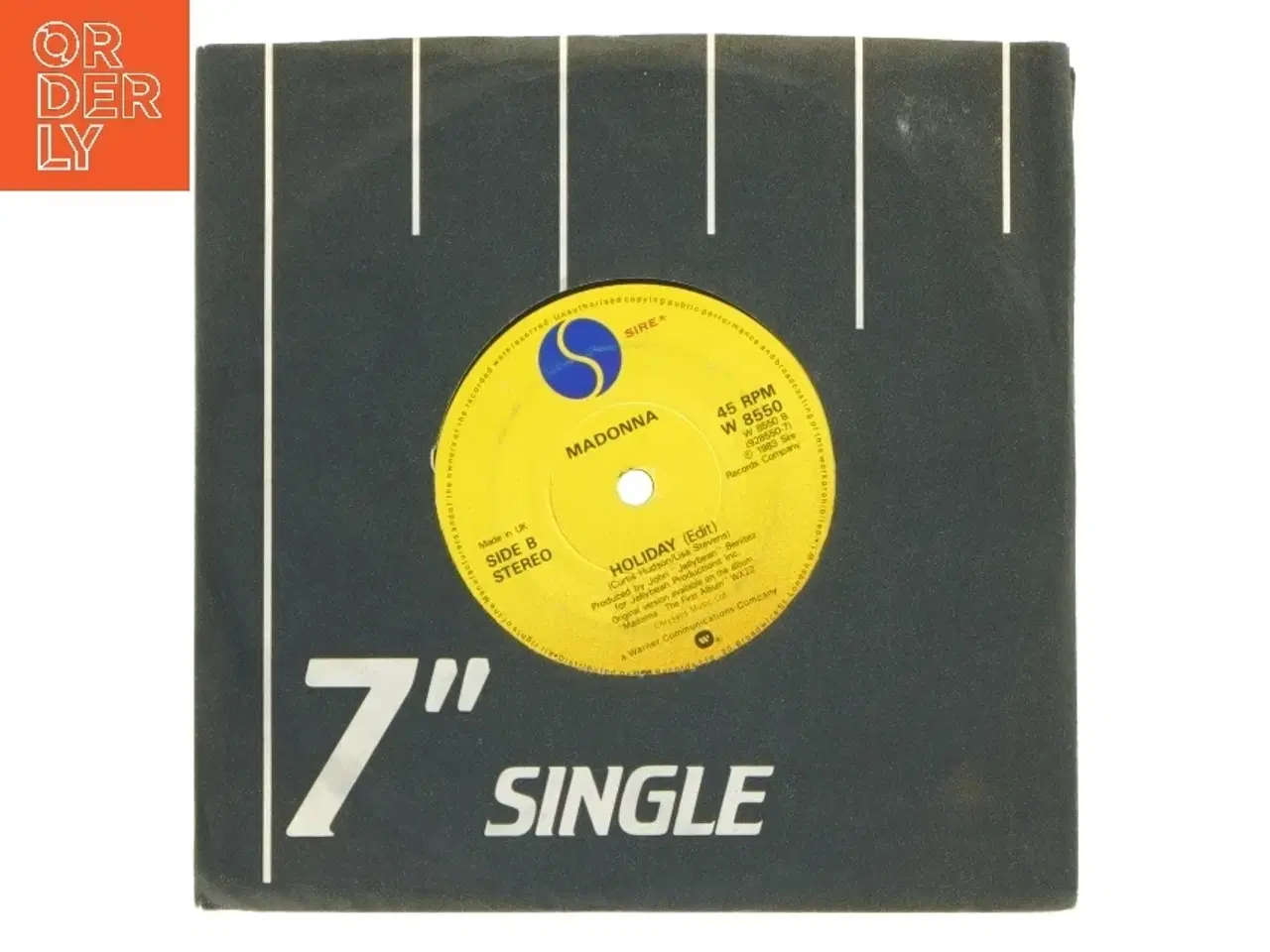 Billede 1 - Madonna 7" Single Vinyl - Holiday/True Blue fra Sire