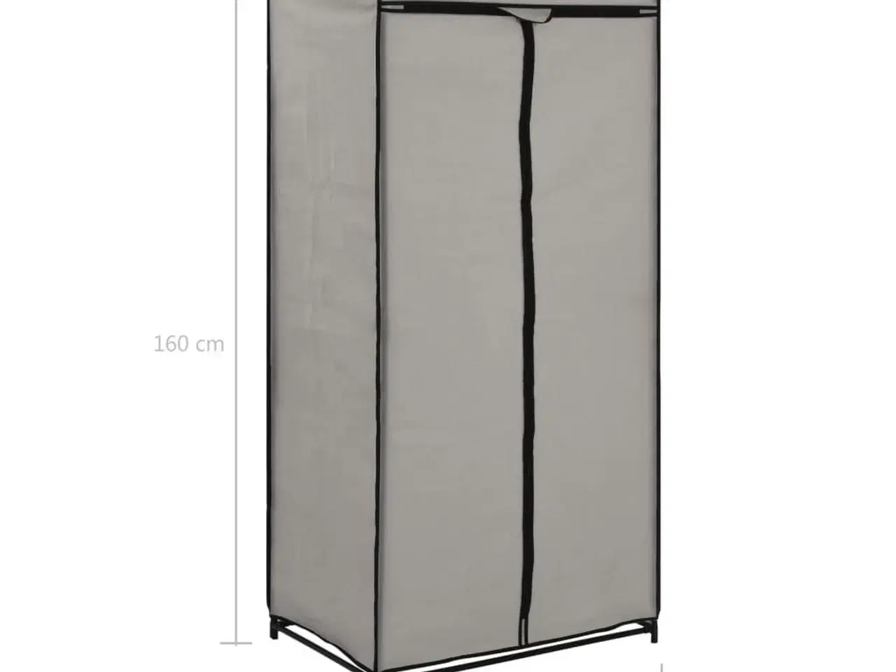 Billede 9 - Klædeskab 75 x 50 x 160 cm grå