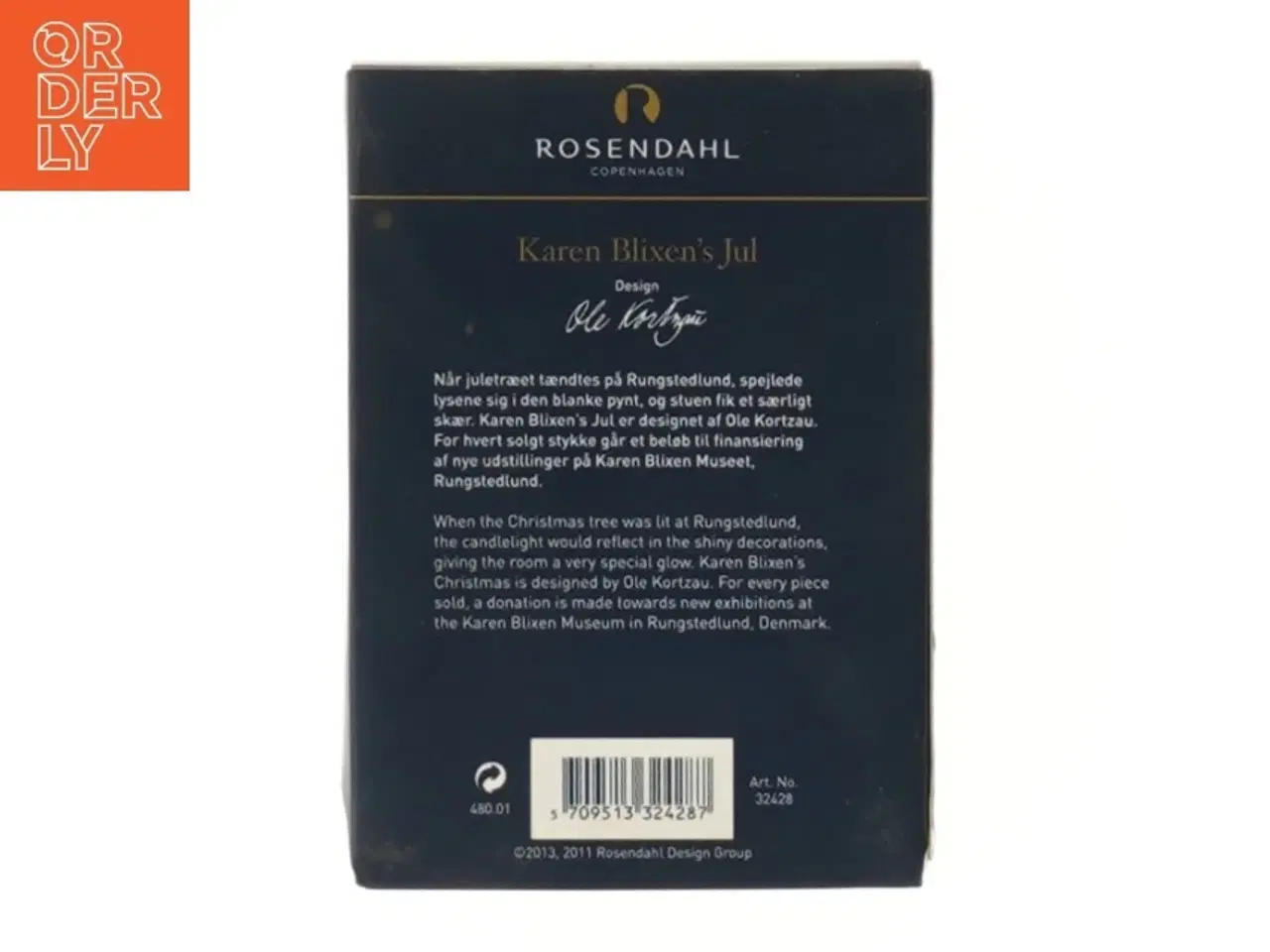 Billede 2 - Karen Blixen julehjerte dekoration fra Rosendahl (str. 7x7 cm)