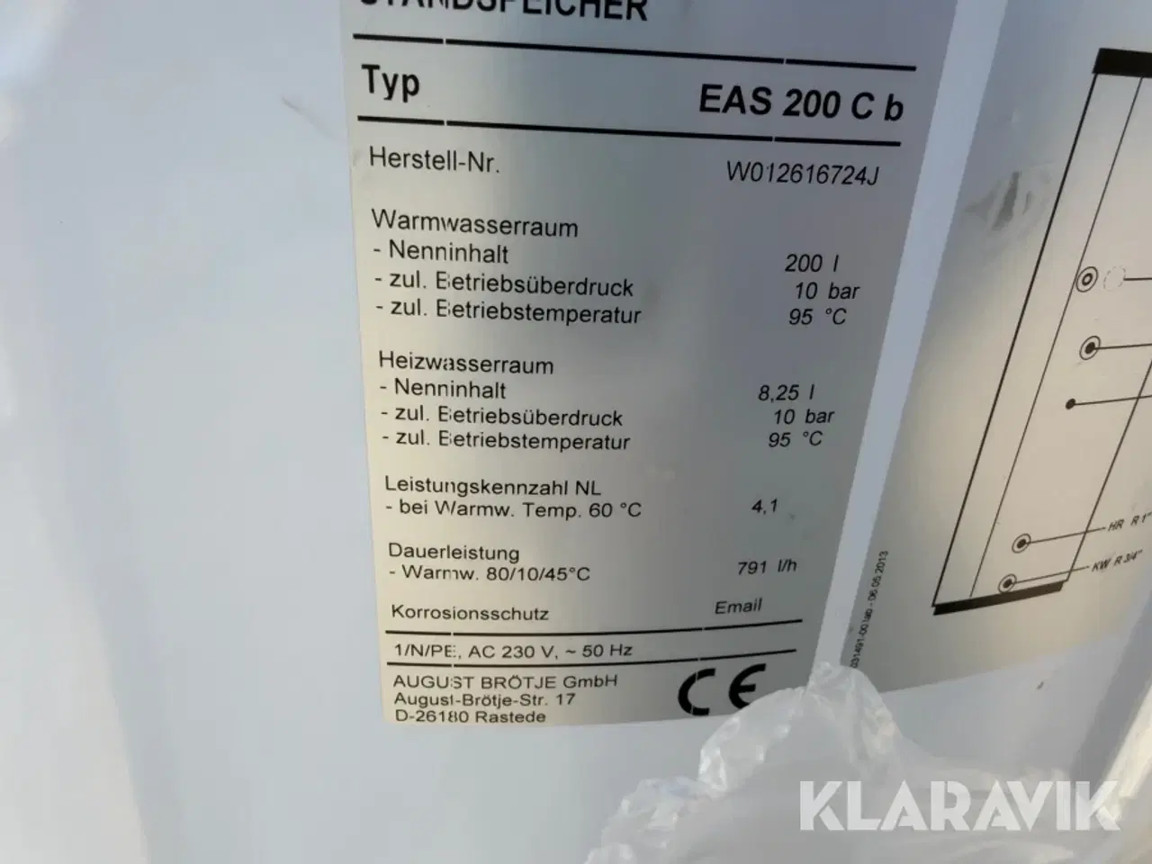 Billede 5 - Varmtvandsbeholder Brötje Was 200c