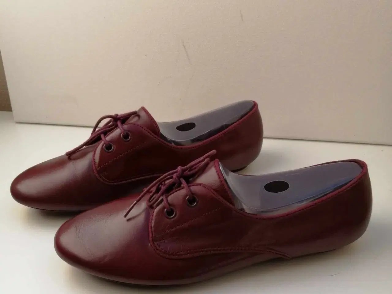 Billede 2 - Hush Puppies Ballerinasko Str. 39 Bordeaux Læder