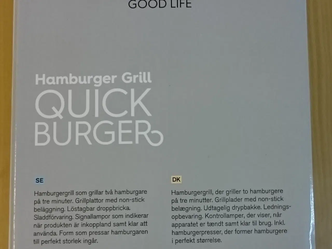 Billede 4 - OBH Nordica Hamburger Grill Quick Burger