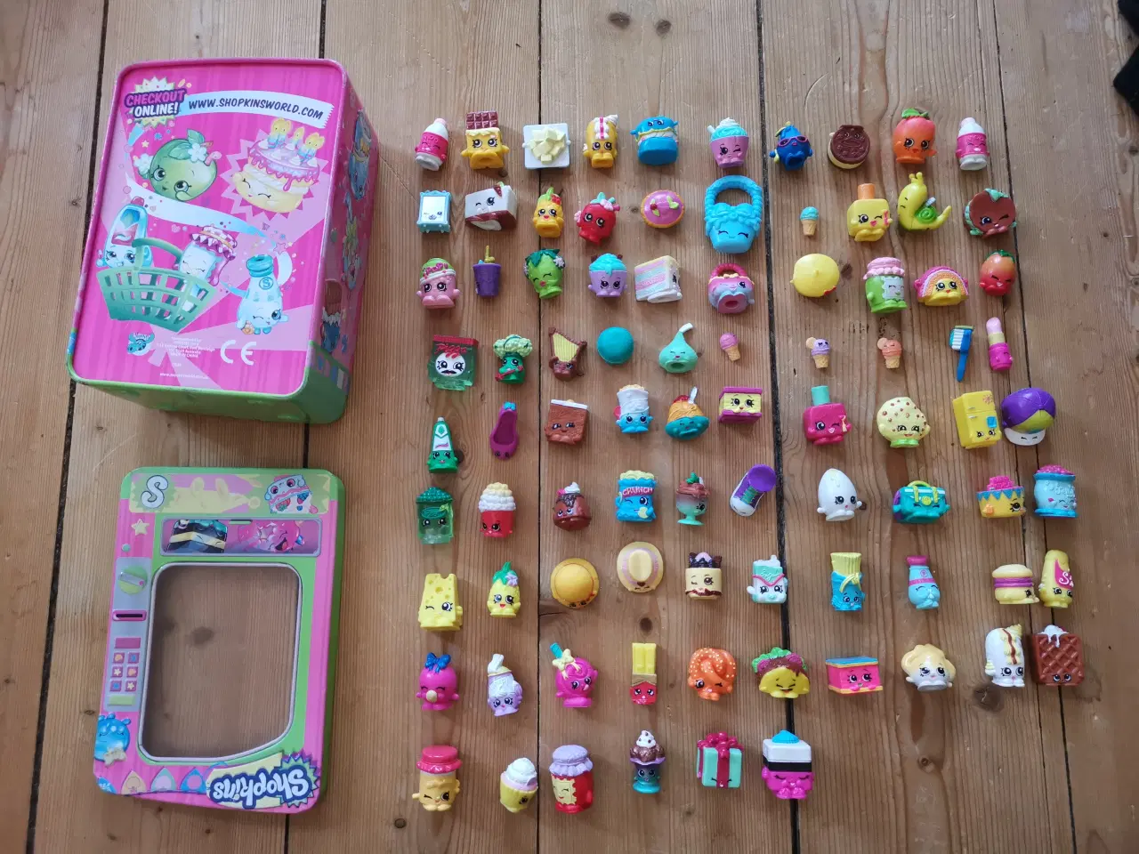 Billede 1 - Shopking Figurer og metal æske, Shopkins