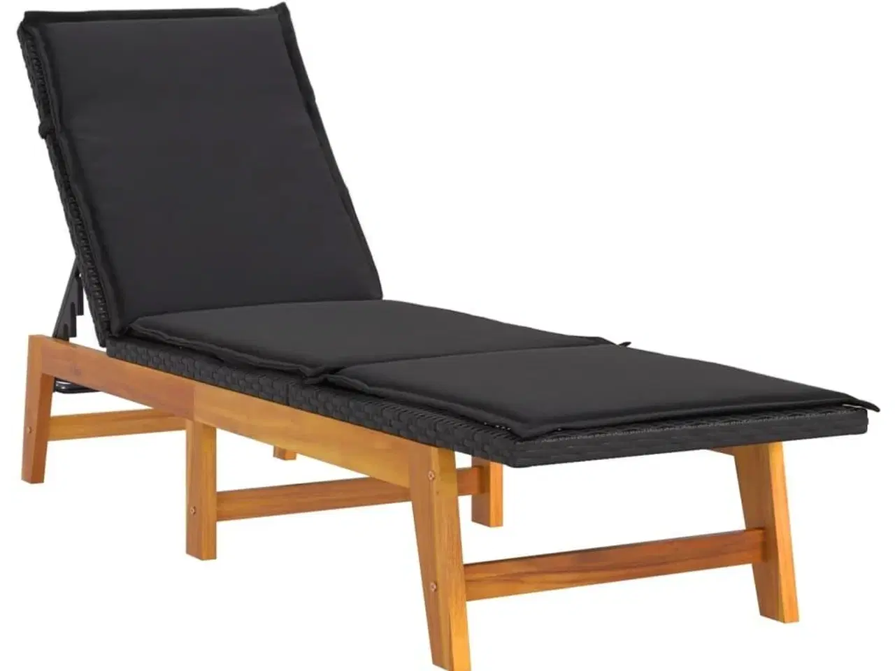 Billede 5 - Loungesæt til haven 3 dele polyrattan og massivt akacietræ