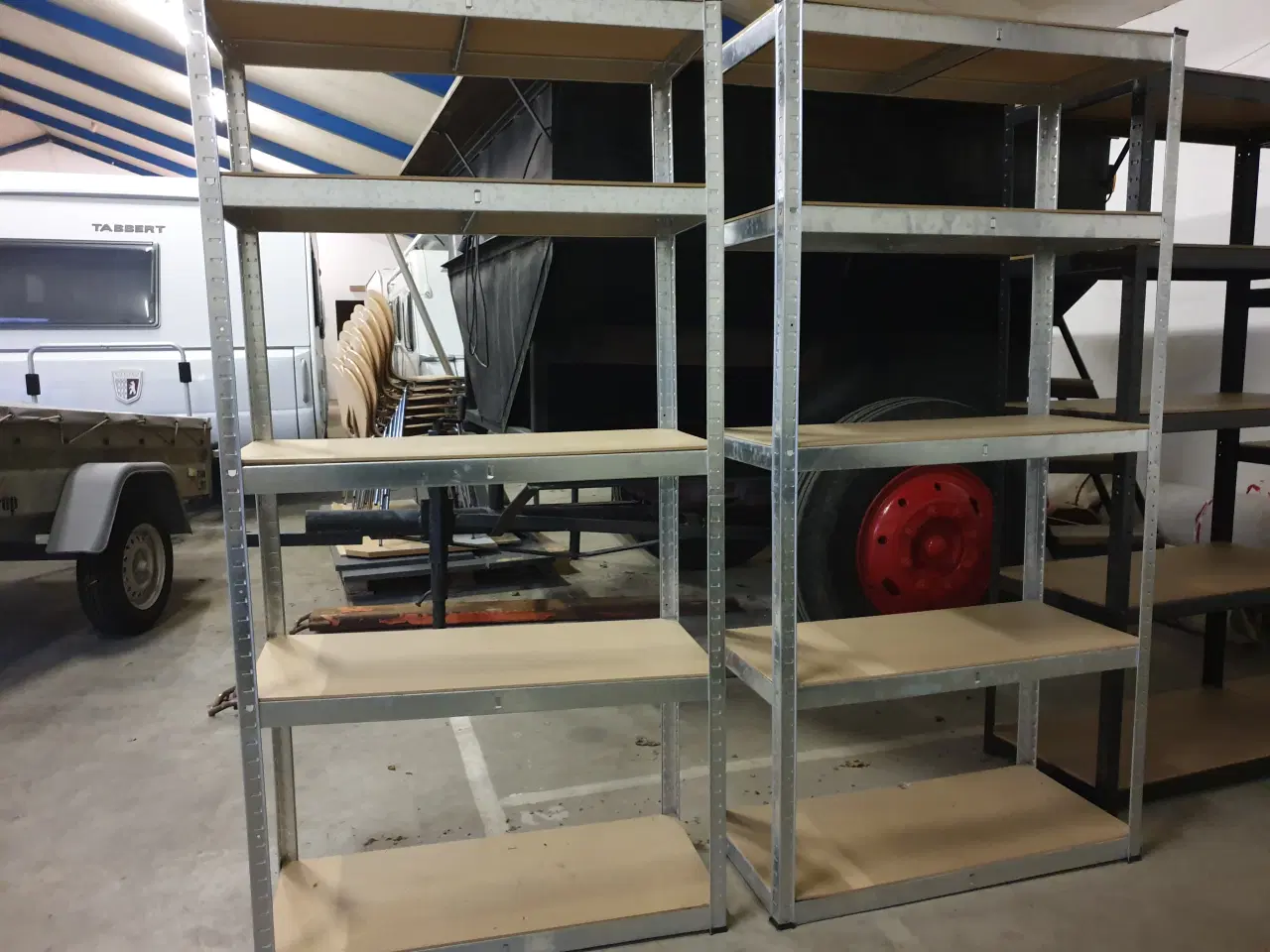 Billede 1 - 2 stk stål reoler