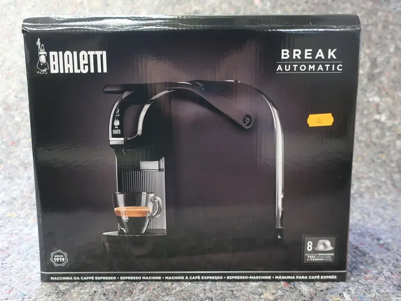 Billede 1 - Kapsel espresso kaffemaskine BIALETTI BREAK AUTOMATIC