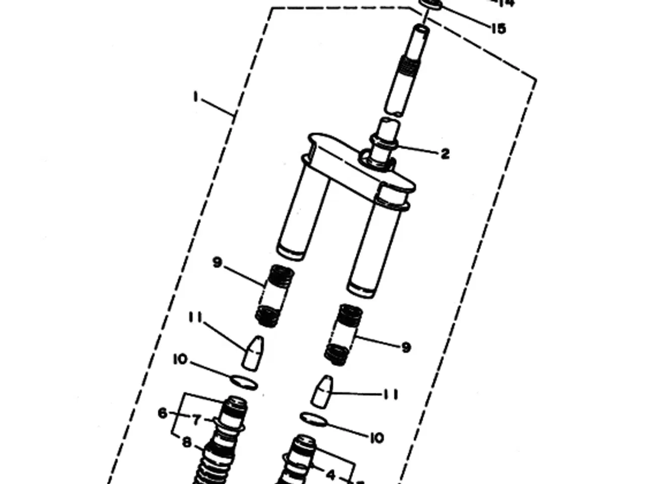 Billede 1 - Ny original forgaffel Yamaha Jog 