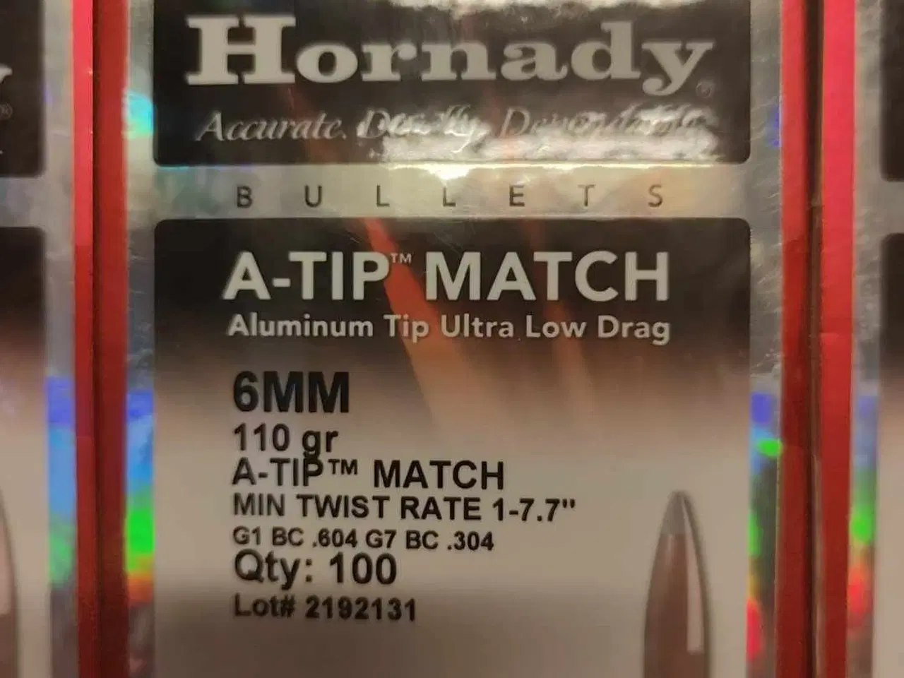 Billede 1 - HORNADY A-TIP MATCH