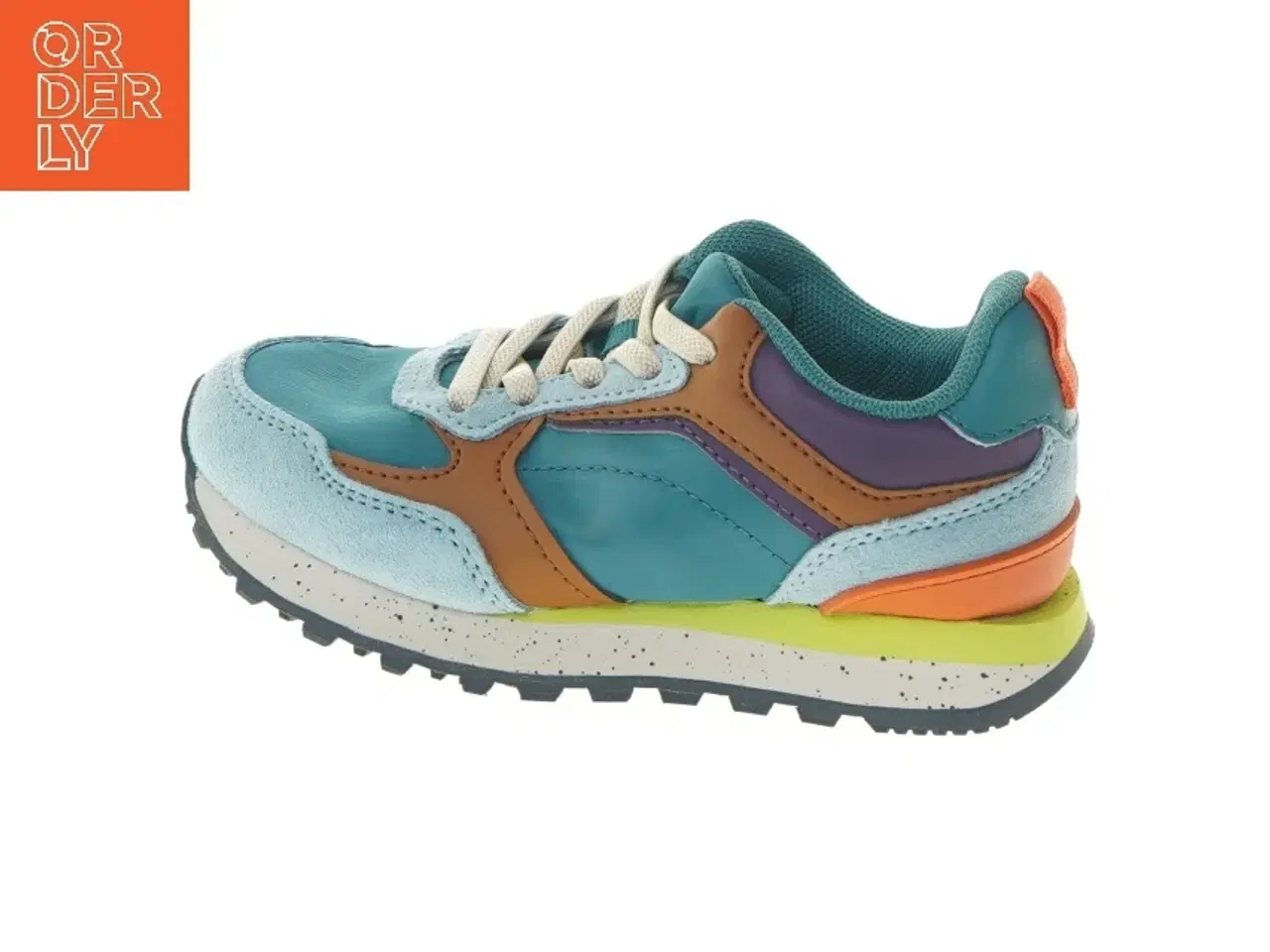 Billede 1 - Børnesko i blå og brun fra Ortholite (str. 28 )