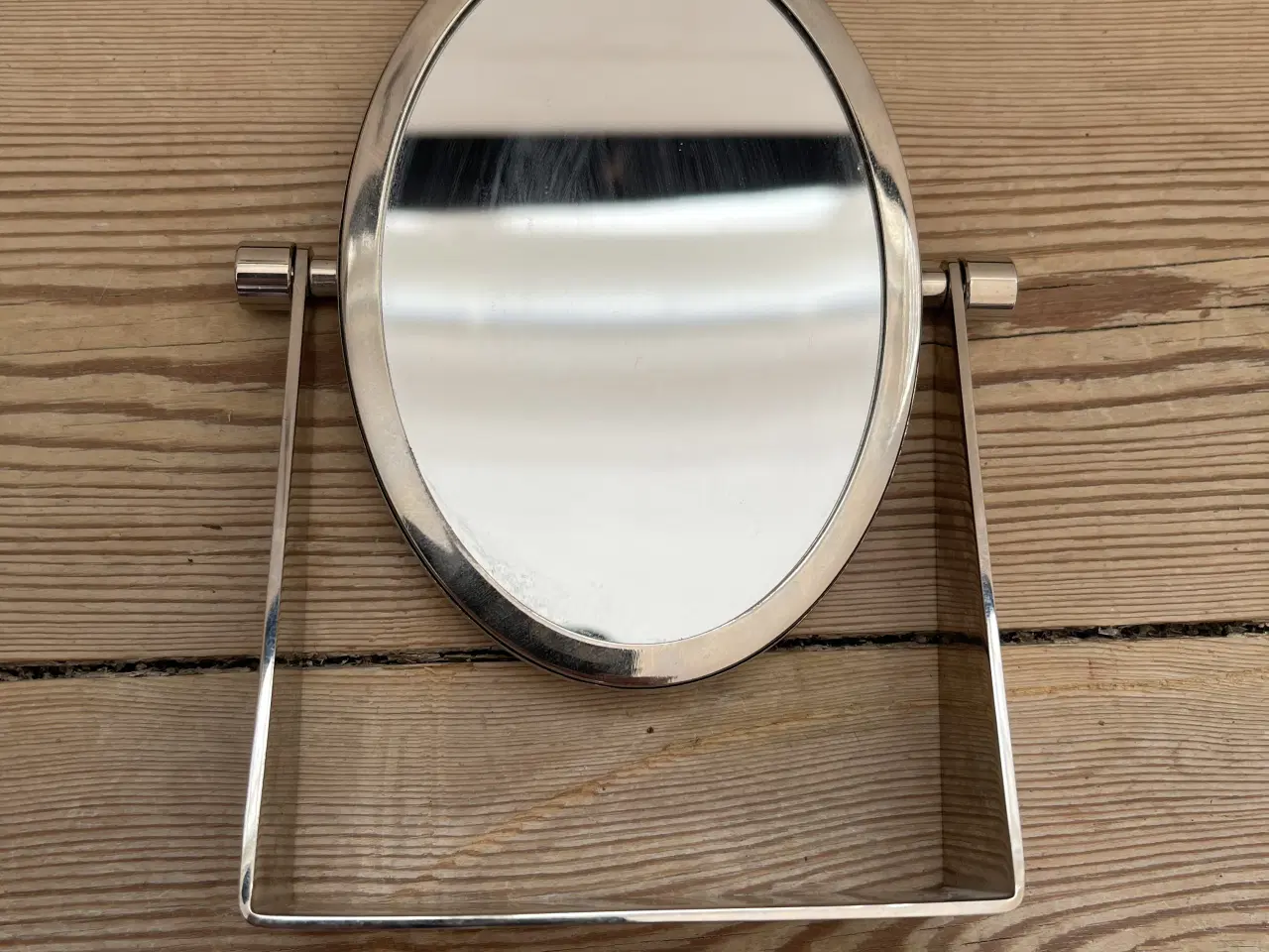 Billede 3 - Lille sølvfarvet bord vippespejl