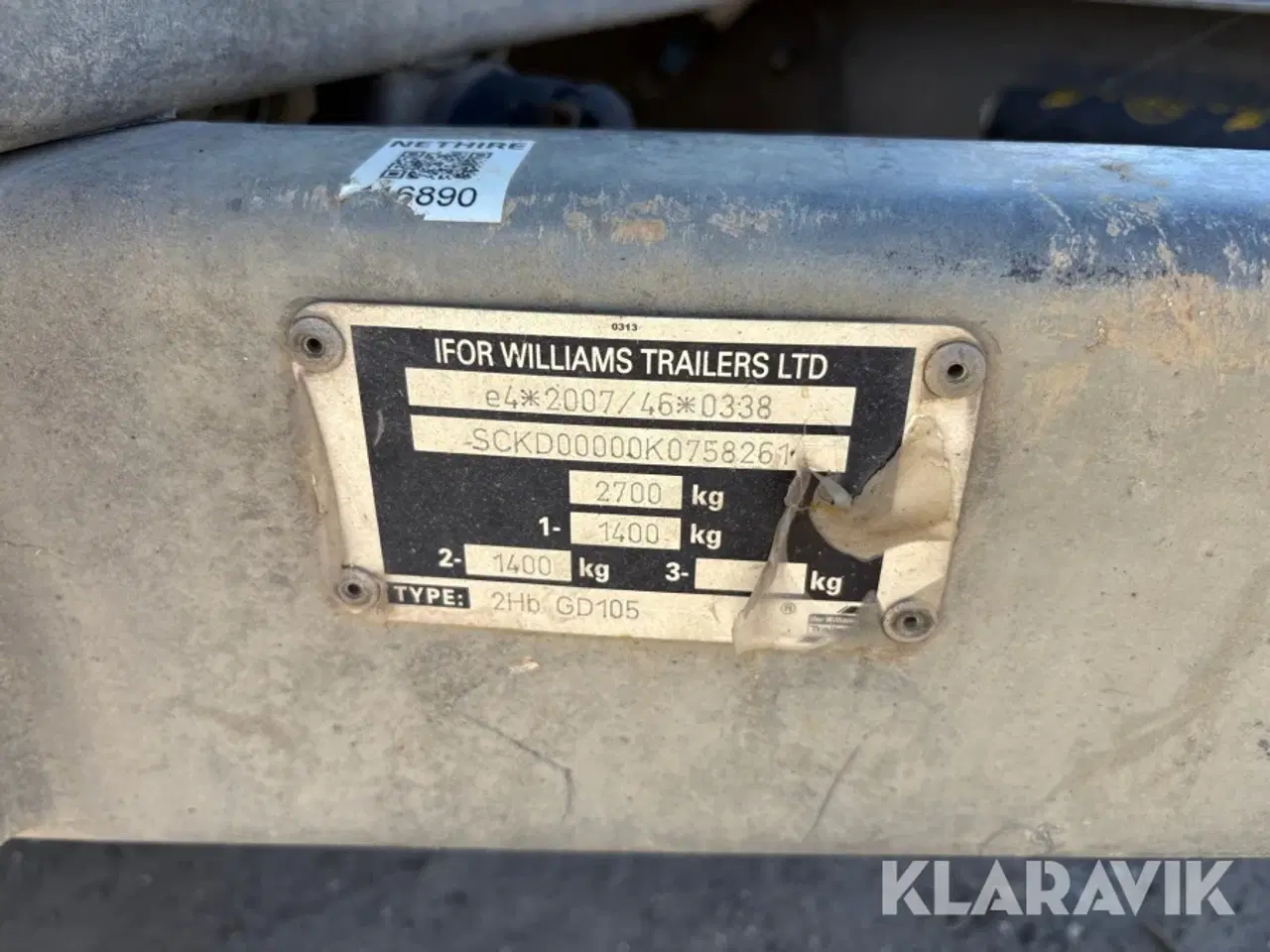 Billede 9 - Maskintrailer Ifor Williams GD 105