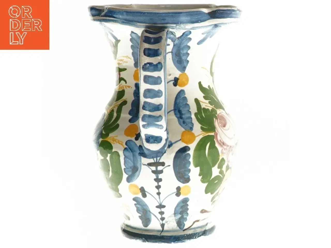 Billede 2 - Vintage keramikvase med hanke – håndlavet (str. Ø 11,5x18 cm)