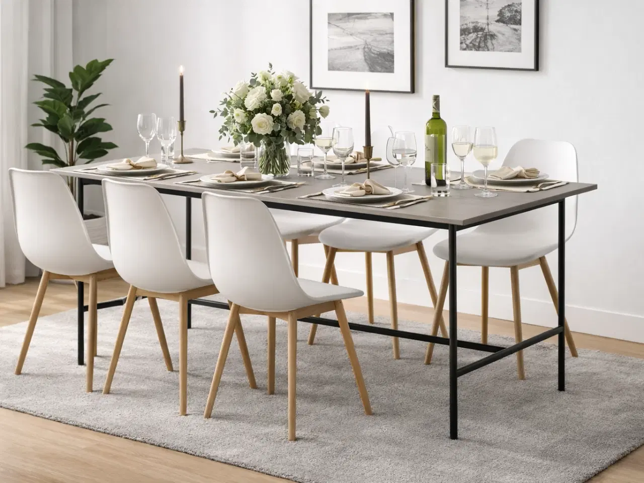 Billede 1 - Spisebord i betonlook